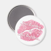 Kisses Magnet Personalized Love & Kisses Gifts (Voorkant / Achterkant)