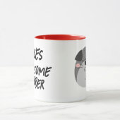 Kisses...met wat slobber...Valentijnse feestdag C Mok (Midden)