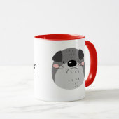 Kisses...met wat slobber...Valentijnse feestdag C Mok (Voorkant rechts)