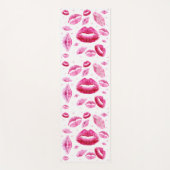 Kisses over alles (wit) yogamat (Voorkant)