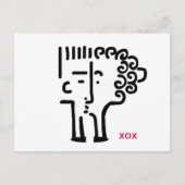 Kisses per post briefkaart (Voorkant)