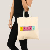 Kisses periodieke lijstnaam canvas tas (Voorkant (product))