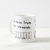 Kisses periodieke lijstnaam mok (Voorkant links)