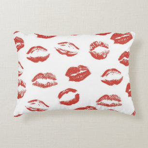 Kisses Red Lips Decoratief Kussen