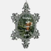 Kisses uit de hemel tin sneeuwvlok ornament (Links)