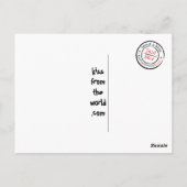 Kisses uit France SARKOZY Briefkaart (Achterkant)