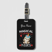 Kisses van Magical Valentijnse's Bagagelabel (Voorkant (verticaal))