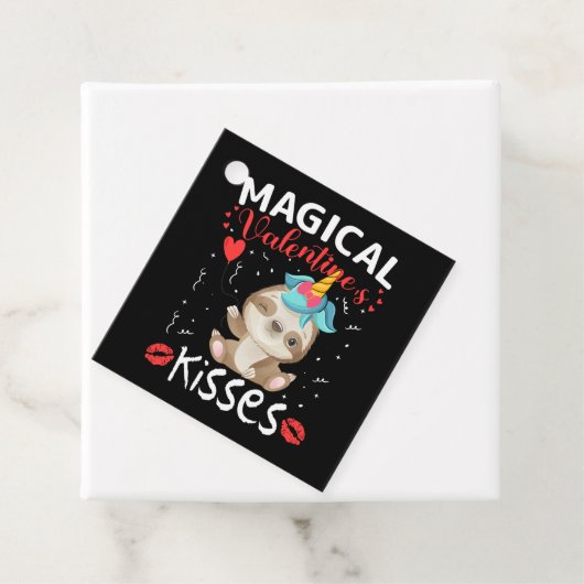 Kisses van Magical Valentijnse's Bedankjes Labels (In situ)