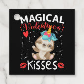Kisses van Magical Valentijnse's Bedankjes Labels (Voorkant)