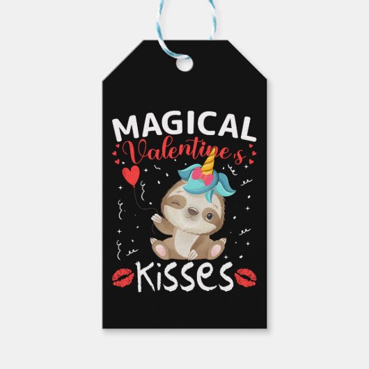 Kisses van Magical Valentijnse's Cadeaulabel (Voorkant)