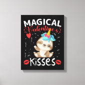Kisses van Magical Valentijnse's Canvas Afdruk (Voorkant)