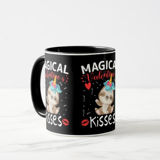 Kisses van Magical Valentijnse's Mok (Voorkant links)
