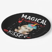 Kisses van Magical Valentijnse's Papieren Bordje (Gekanteld)