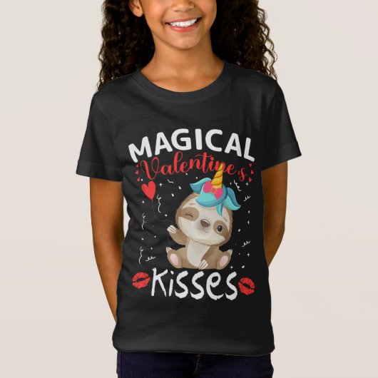 Kisses van Magical Valentijnse's T-shirt (Voorkant)