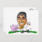 Kisses van Usa GEORGE Briefkaart (Voorkant / Achterkant)