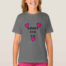 Kisses voor 25 cent - Meisjes' Basic T-Shirt