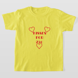 Kisses voor 25 cent - Meisjes' Basic T-Shirt