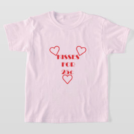 Kisses voor 25 cent - Meisjes' Basic T-Shirt