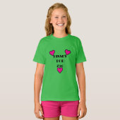 Kisses voor 25 cent - Meisjes' Basic T-Shirt (Voorkant volledig)