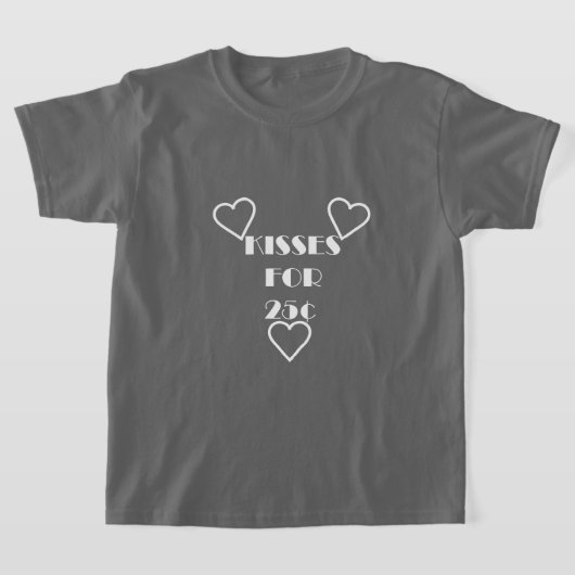 Kisses voor 25 cent - Meisjes' Basic T-Shirt (Laagn)