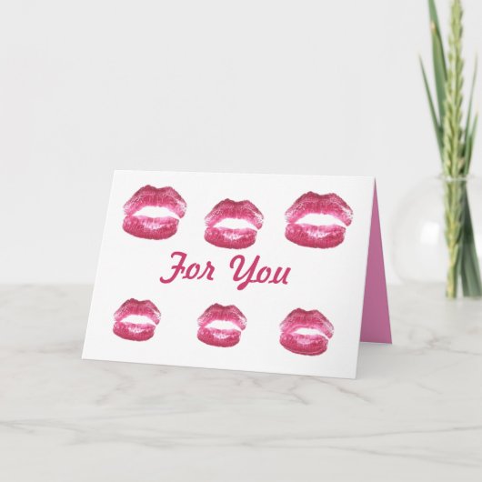 Kisses voor jou feestdagen kaart (Voorkant)