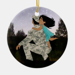 Kisses voor pap kerstversiering keramisch ornament