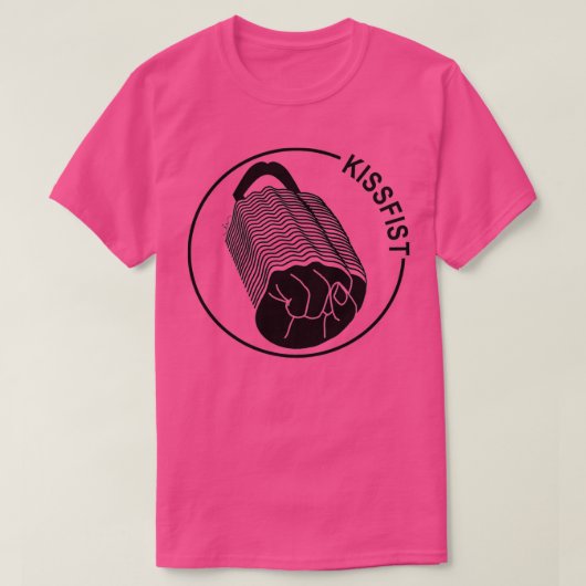 Kissfist zwart t-shirt (Design voorkant)
