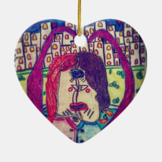 Kissful Heart Ornament van Katie (Achterkant)