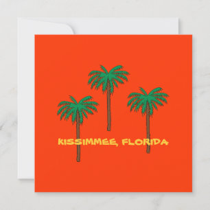 KISSIMEE, FLORIDA Palm Trees Kaart