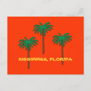 KISSIMMEE, Briefkaart FLORIDA Palm Trees