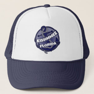 Kissimmee Florida anchor zwirl trucker hat Trucker Pet