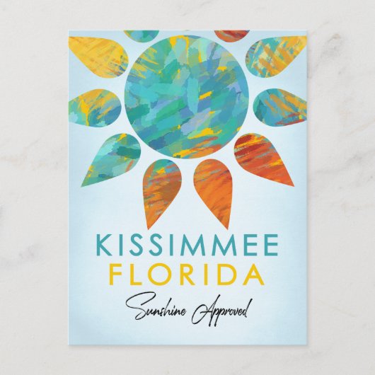 Kissimmee Florida Sunshine Travel Briefkaart (Voorkant)