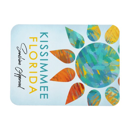 Kissimmee Florida Sunshine Travel Magneet (Horizontaal)