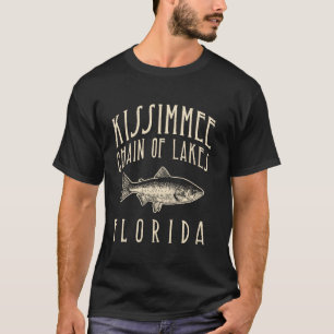 KISSIMMEE MEREN, FLORIDA. Forel Vissen Retro Ontwe T-shirt