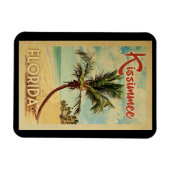Kissimmee Palm Tree Vintage Travel Magneet (Horizontaal)
