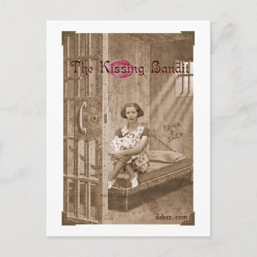 Kissing Bandit Briefkaart (Voorkant)