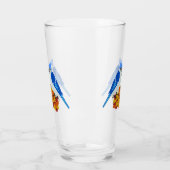 Kissing Blue Jays Fall Wedding Glas (Links)