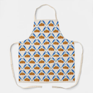 Kissing Blue Jays Fall Wedding Patterned Schort