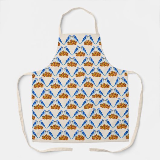 Kissing Blue Jays Fall Wedding Patterned Schort (Voorkant)
