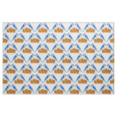 Kissing Blue Jays Fall Wedding Patterned Stof (Fat Quarter)
