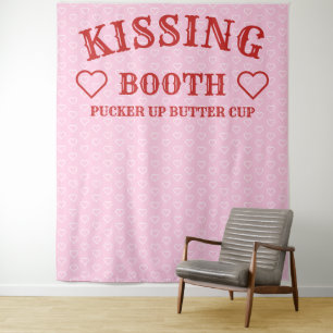 Kissing Booth Feest Prop Fotohokje Achtergrond Wandkleed
