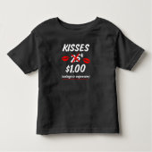 Kissing booth Funny Baby Boy Valentijnsdag Shirt (Voorkant)