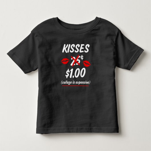 Kissing booth Funny Baby Boy Valentijnsdag Shirt (Voorkant)