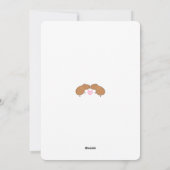 Kissing Capybara Couple Birthday Kaart (Achterkant)