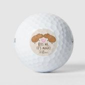 Kissing Capybaras Gepersonaliseerd Golfballen (Voorkant)