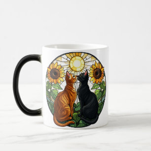 Kissing Cat Glas in lood Magische Mok