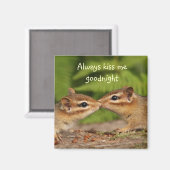 Kissing Chipmunks Magnet (Voorkant / Achterkant)