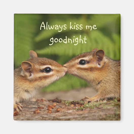 Kissing Chipmunks Magnet (Voorkant)