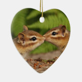 Kissing Chipmunks "Our First Kerstman" Ornament (Rechts)