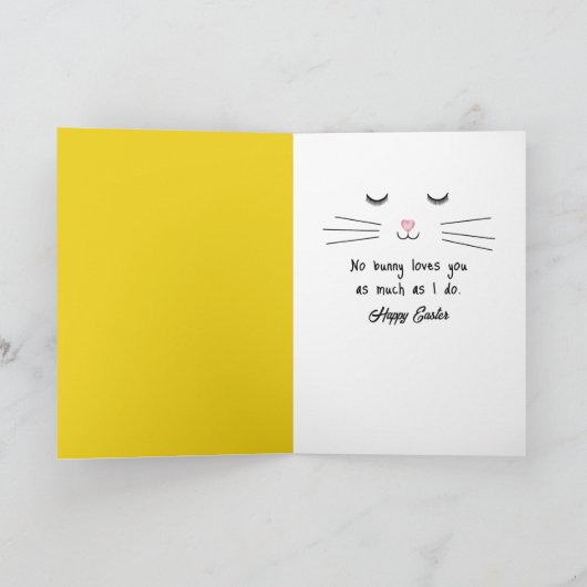Kissing Chocolate Easter Bunnies Feestdagen Kaart (Binnen)